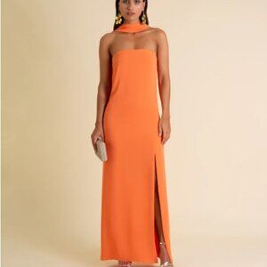 THE-ARE Orange Mrs. Arteaga Dress